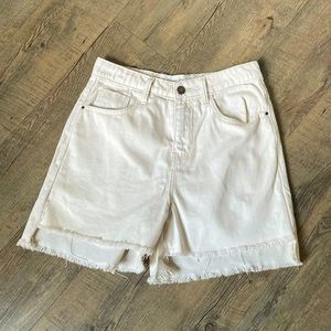 Treasure & Bond High Waist Cutoff Boyfriend Shorts